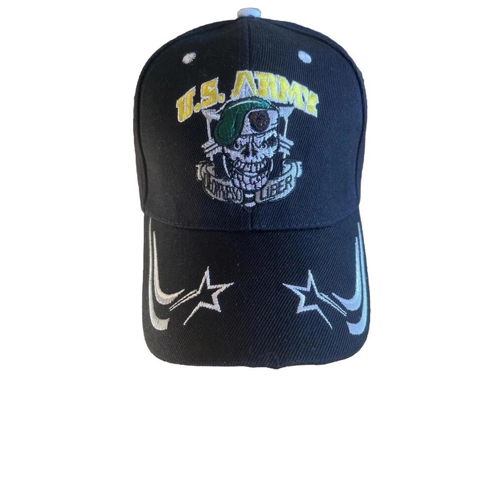 US Army Black Embroidered Baseball Cap